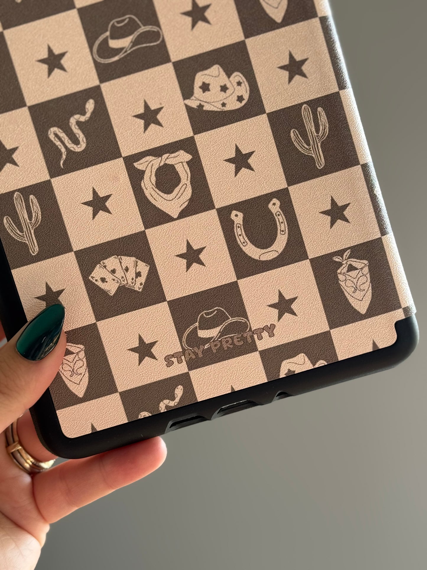 rodeo check kindle case