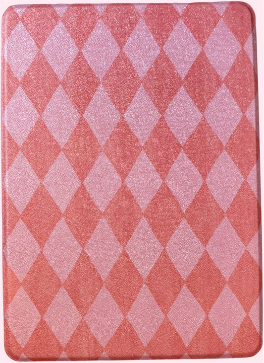 Pink Checks Kindle Case
